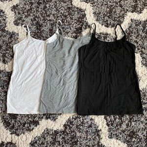 Felina Brand Tanks - Set of 3: White, Gray, Black